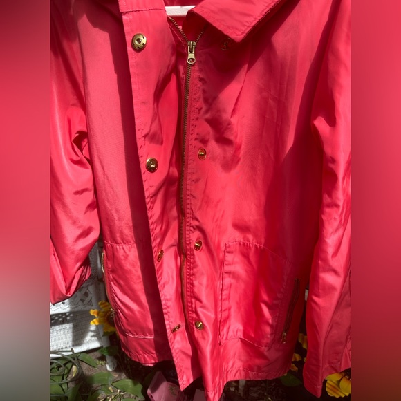 LUiI RAIN Coat Beautiful salmon/coral in color size large - Picture 7 of 15